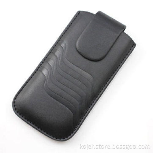 Case for iPhone 4, Made of PU Material with Retractable Pull-tab and Hidden Magnetic Button